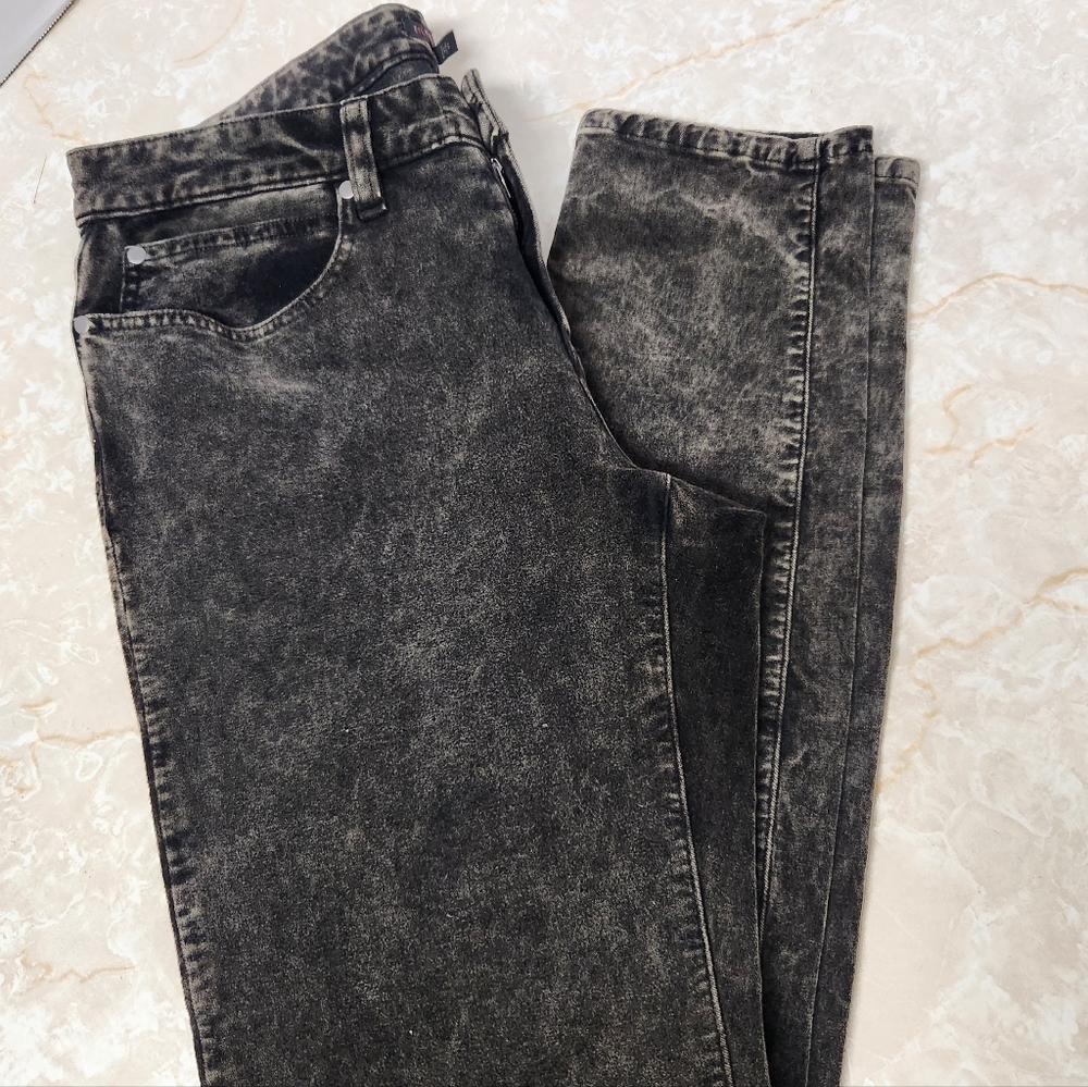 Eileen Fisher Women's Mineral Velveteen Slim Skinny Straight Pants Jeans Sz 10